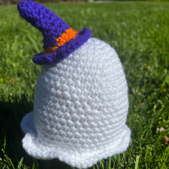 Hand Crocheted Little Witchy Ghost Stuffed Animal Halloween Decor! - Picture 10 of 12